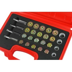Kit set riparazione rifilettatori vite tappo tappi coppa di scarico olio auto 64