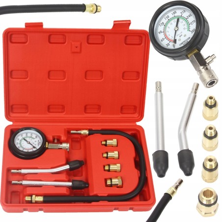 Set kit Tester misuratore compressione per motore benzina 8pz cilindro pistone