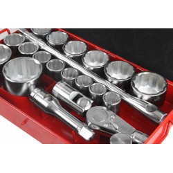 Set Chiavi a Bussola 1" Pollice 30-80mm 21 bussole grandi per camion trattore bus