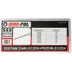 Set Kit Coppiglie Perni fermi di sicurezza 555pz spine assortimento completo 2,4-4mm