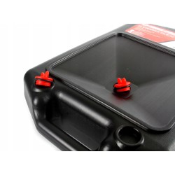 Recipiente Tanica 8 Litri Raccolta Cambio Olio Benzina Carburante per Auto | con Rubinetto per Depurazione Fluidi | 3 Maniglie