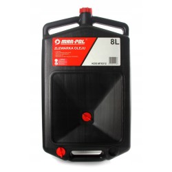 Recipiente Tanica 8 Litri Raccolta Cambio Olio Benzina Carburante per Auto | con Rubinetto per Depurazione Fluidi | 3 Maniglie