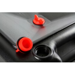 Recipiente Tanica 8 Litri Raccolta Cambio Olio Benzina Carburante per Auto | con Rubinetto per Depurazione Fluidi | 3 Maniglie