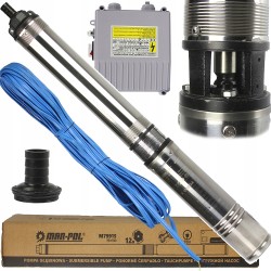 Elettropompa per pozzo di profondità Pompe per pozzi profondi I Argento I 4" 1CV 900W prevalenza 84 metri