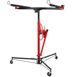 Alzalastre per cartongesso Sollevatore pannelli telesscopico altezza 3.35m Peso max. 68 kg carrello partete lastre