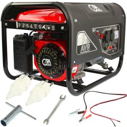 Generatore di Corrente Elettrica Cata | Portatile | a Benzina | Motore 4 Tempi OHV | Potenza Max 3,2 kW | 210cc | Funzionamento Continuo per 11h