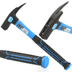Martello Doppia Faccia Impugnatura Gomma Fibra Vetro Martello Double Face 9 Once Con Impugnatura In Gomma E Albero In Fibra Di Vetro, Testa Morbida E Dura Martello 9 Oz Fibra Di Vetro - 7