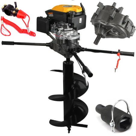 Mototrivella a scoppio Trivella Trivellatrice Benzina 173cc 6CV +  Punta Ø400