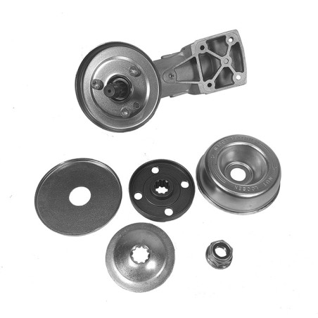 Coppia conica Testina decespugliatore per STIHL Tubo Ø28mm Quadrato Ricambio Testa Tosaerba Rasaerba