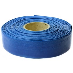 Tubo per vigili del fuoco, 20 m di lunghezza x 2 pollici, tubo industriale per acqua, tubo piatto, blu, 2 bar 52 mm C  Tubo in poliestere | M85313