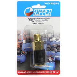 Attacco rapido raccordo innesto femmina maschio 1/4" ottone aria compressa