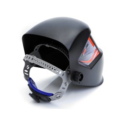 Maschera Casco Saldatura Autoscurante per MIG TIG MAG MMA| Campo Visivo 92,5 x 42,5 mm | Regolabile