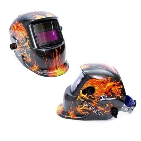 Maschera Casco Saldatura Autoscurante per MIG TIG MAG MMA| Campo Visivo 93x43 mm | Regolabile