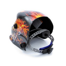 Maschera Casco Saldatura Autoscurante per MIG TIG MAG MMA| Campo Visivo 93x43 mm | Regolabile