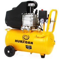 Compressore aria 24 litri lubrificato da 2HP 8 bar a olio carellato 216 lt/min Huragan