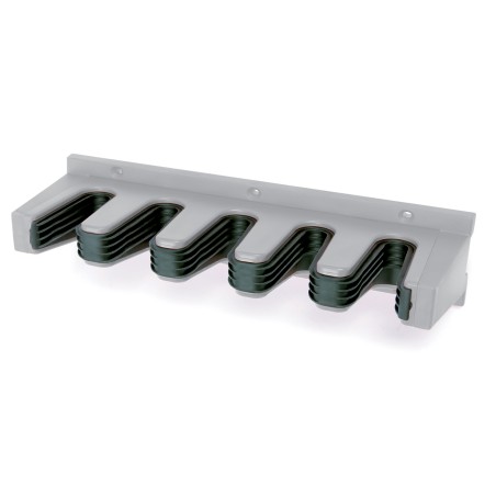 Supporti Ganci per Attrezzi da Giardino | 9,8x31x7 cm | Grigio | in Plastica