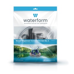 Sistema Di Distribuzione dell'Acqua Raccolta | 5 Pezzi | In Plastica | Per Serbatoi Cisterne per Acqua Piovana Waterform