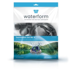 Sistema Di Raccolta Dell'Acqua Da Grondaie | 6 Pezzi | in Plastica | Accessori Per Serbatoi Cisterne per Acqua Piovana Waterform