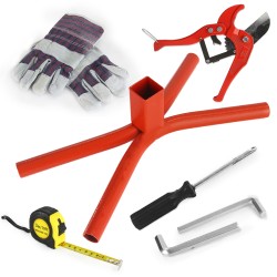 Polifusore per Saldatura di Tubi in PE PP PB | 7 Matrici Ø16-63mm | 2700W | 230V/50Hz | Gamma Temperatura 50-300°C