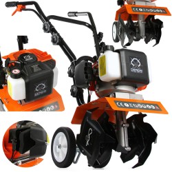 Motozappa Motocoltivatore 30cm zappatrice motore a scoppio 52cc 1.9CV 2 tempi