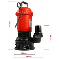 Elettropompa sommersa 2' 750W pompa elettrica per acque scure sporche