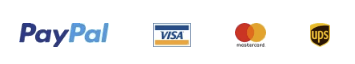 paypal, visa, mastercard, ups